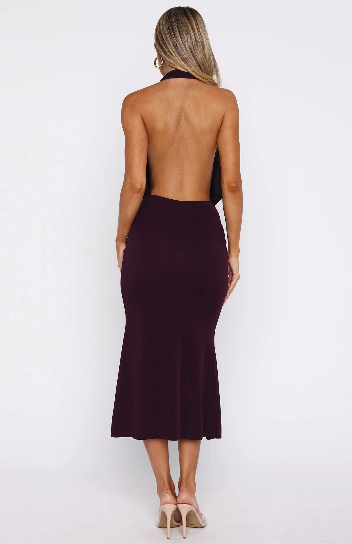 Champagne Rush Midi Dress Plum