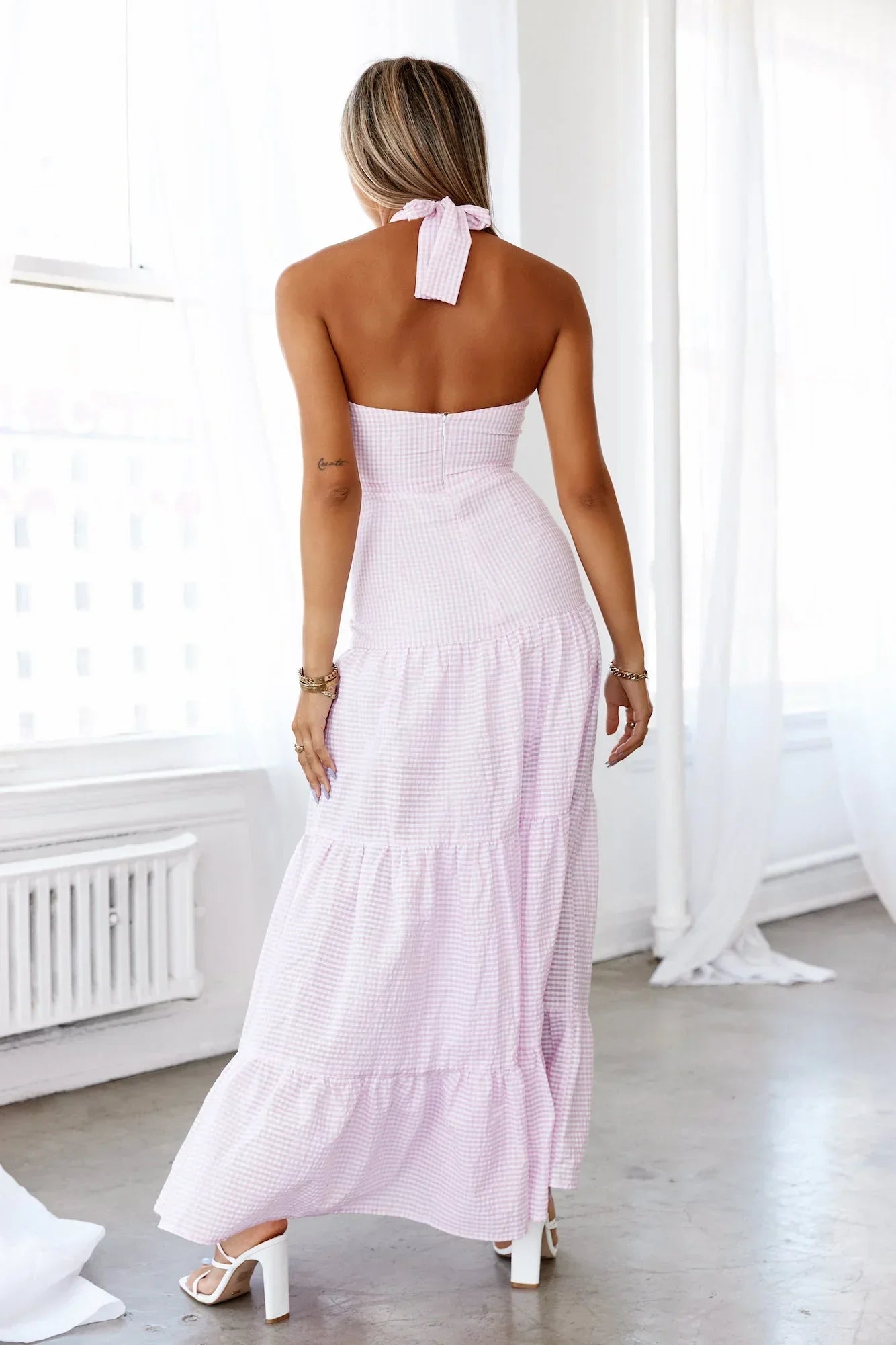 HELLO MOLLY Sexy Maiden Maxi Dress Pink