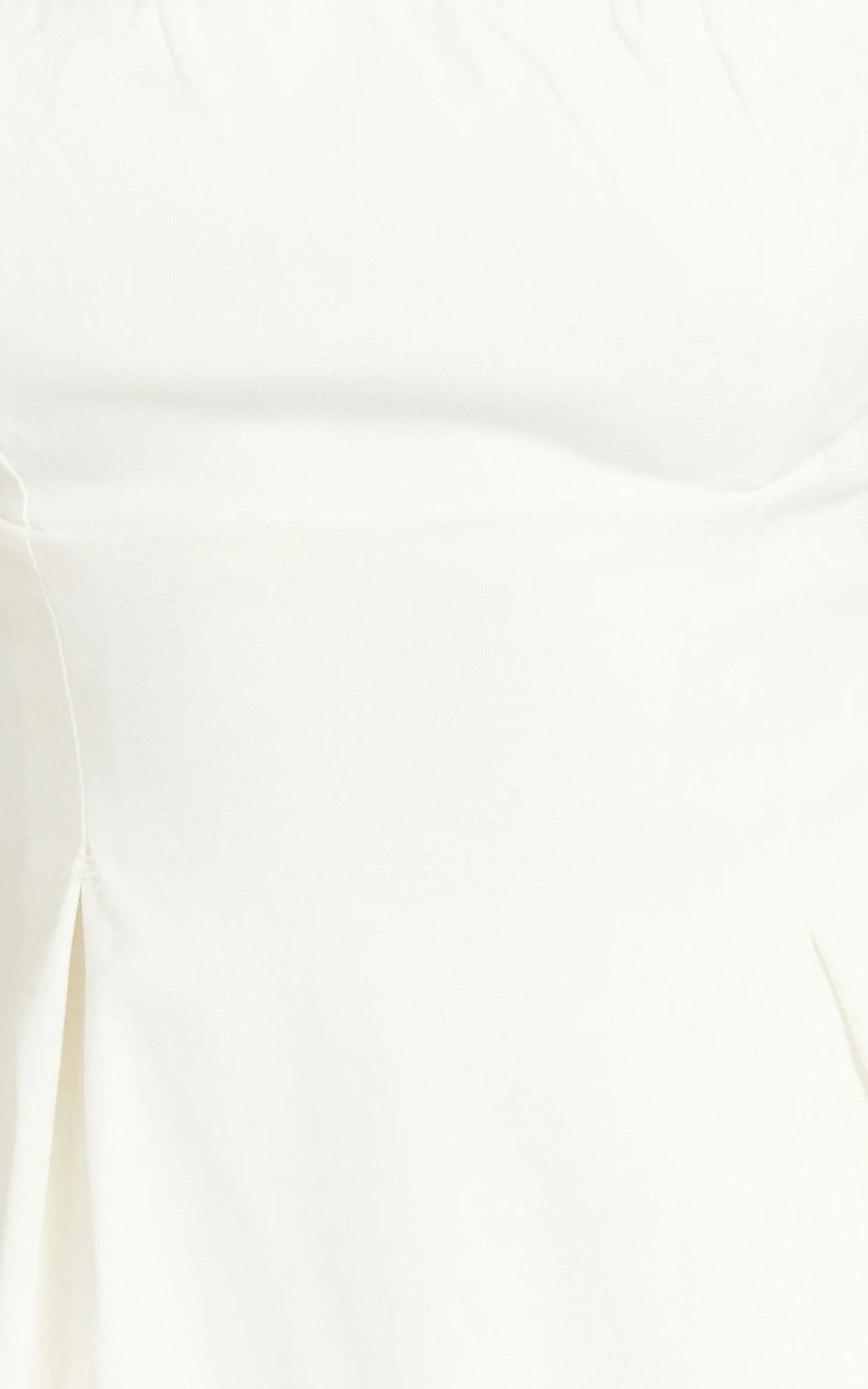Ida Mini Dress - Wide Strap Straight Neck  Bow Back Dress in White